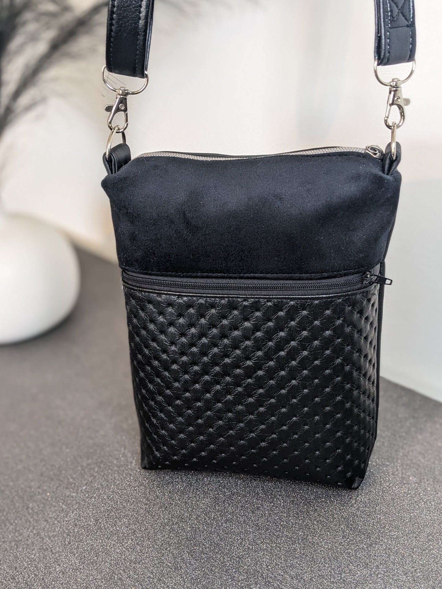 SAC ZIP-ZIP petit format, noir, multimatières