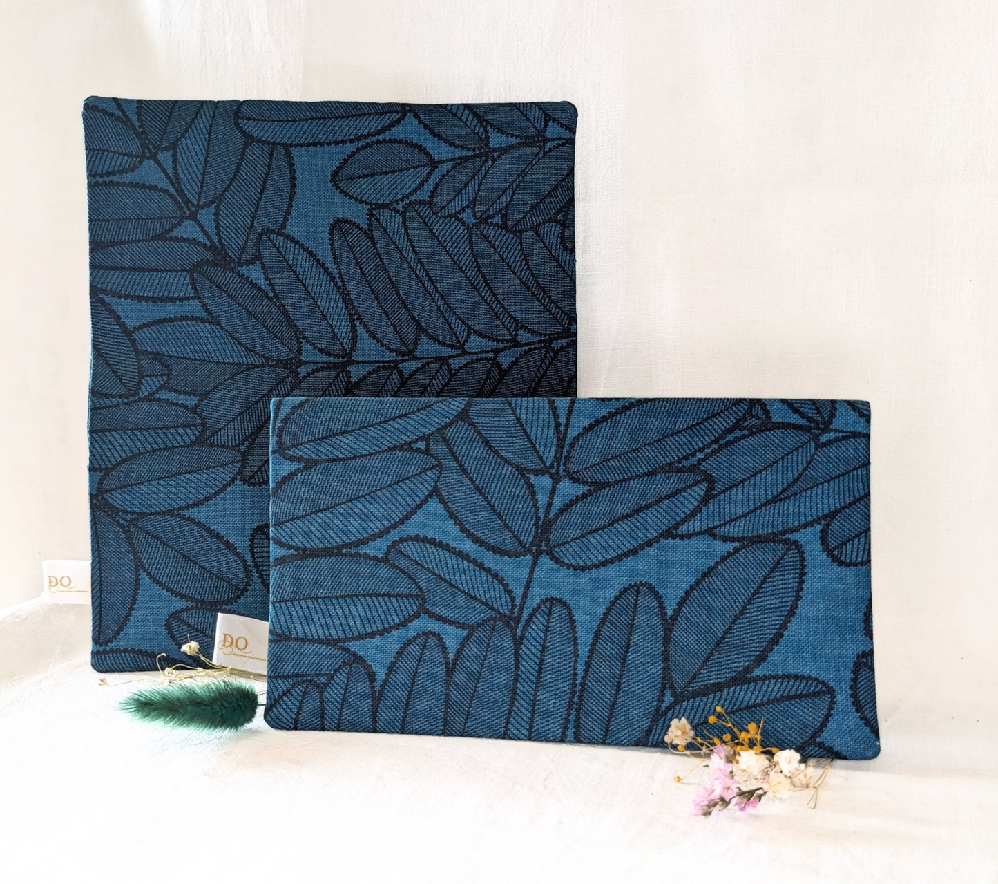 Porte-chéquier bleu canard