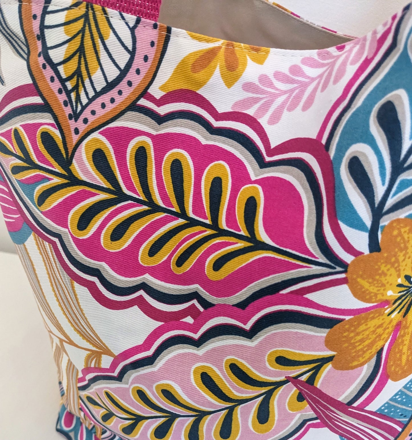 Sac cabas/de plage enduit Tropical