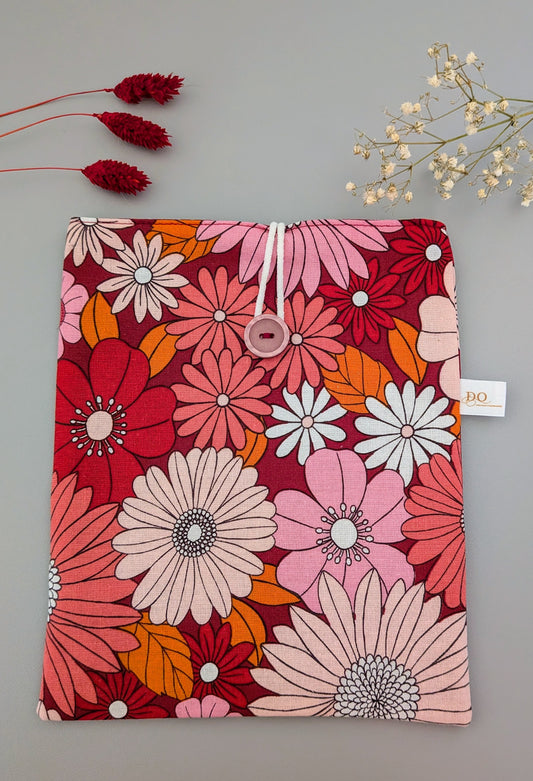 Protège-livre de poche - modèle fleuri rétro