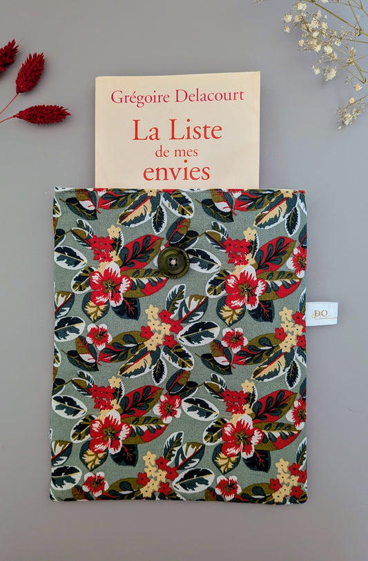 Protège-livre de poche - modèle feuillage vintage