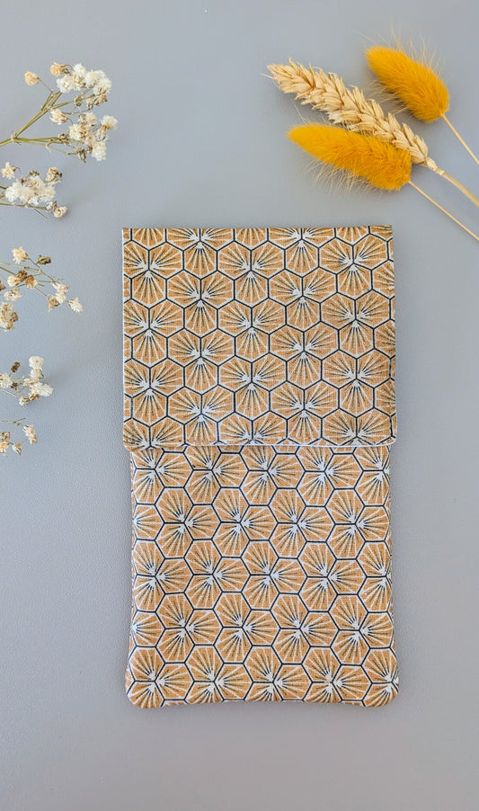 Etui enduit et aimanté pour blouse - Modèle Prisma doré