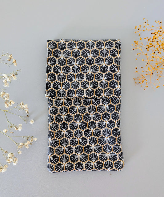 Etui enduit et aimanté pour blouse - Modèle Prisma noir