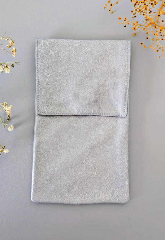 Etui enduit et aimanté pour blouse - Modèle Argenté