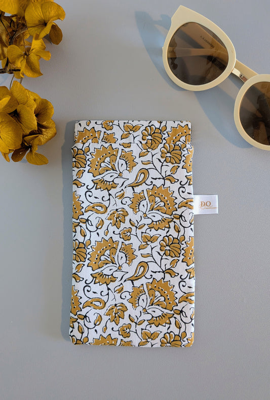 Etui à lunettes Fleurs de moutarde