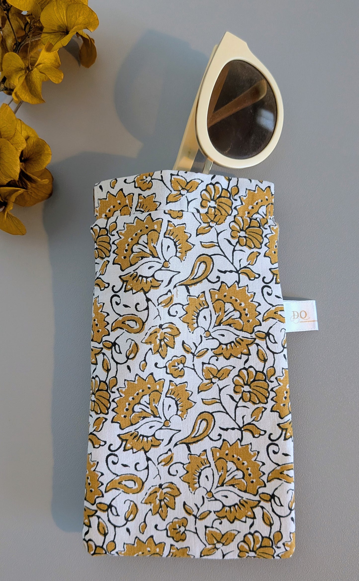Etui à lunettes Fleurs de moutarde