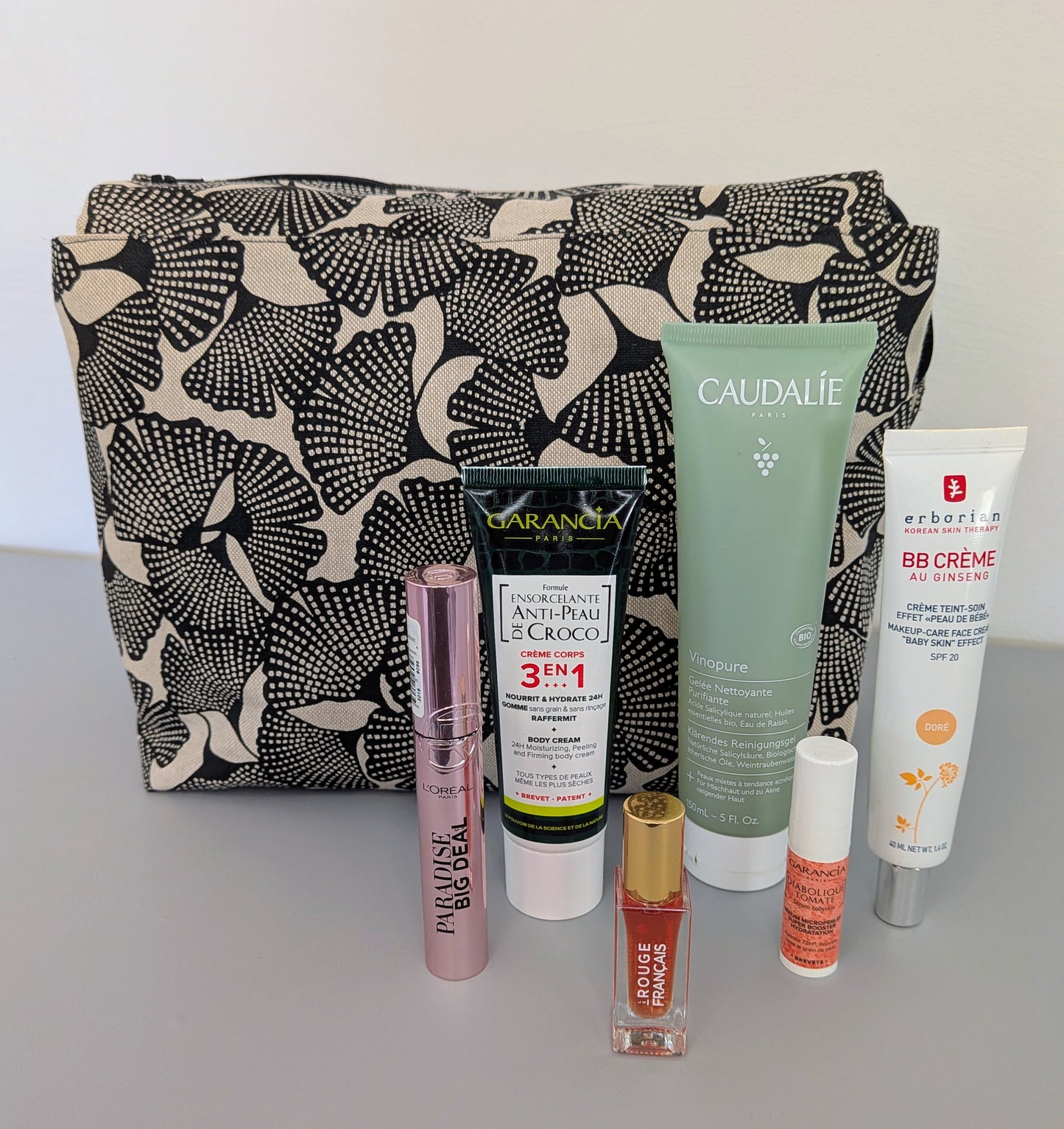 Trousse de toilette grand format – Ginkop noir/beige - pratique, spacieuse et artisanale (Copie)