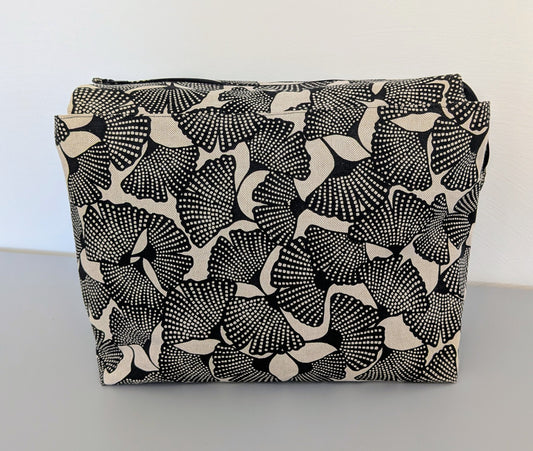 Trousse de toilette grand format – Ginkop noir/beige - pratique, spacieuse et artisanale (Copie)