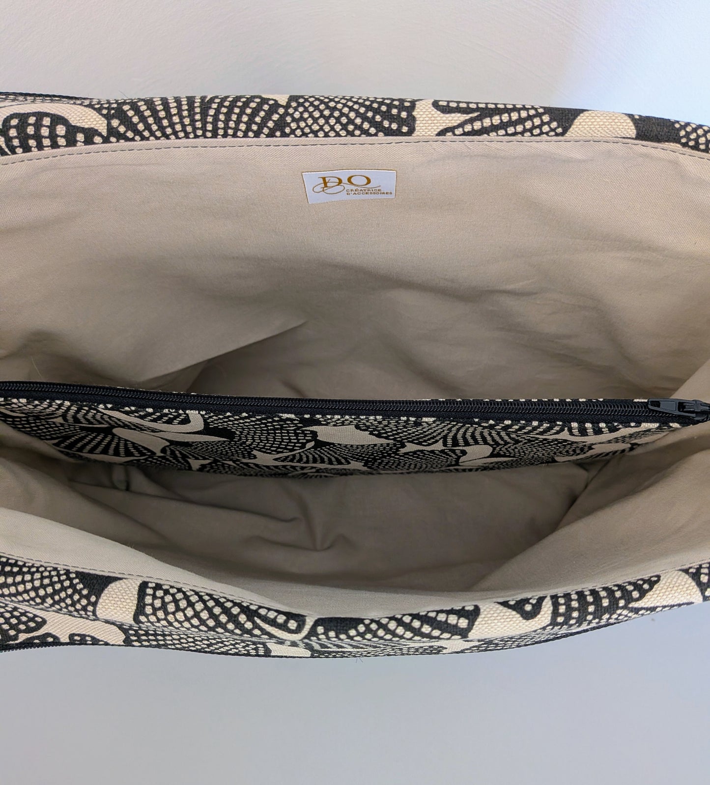 Trousse de toilette grand format – Ginkop noir/beige - pratique, spacieuse et artisanale (Copie)