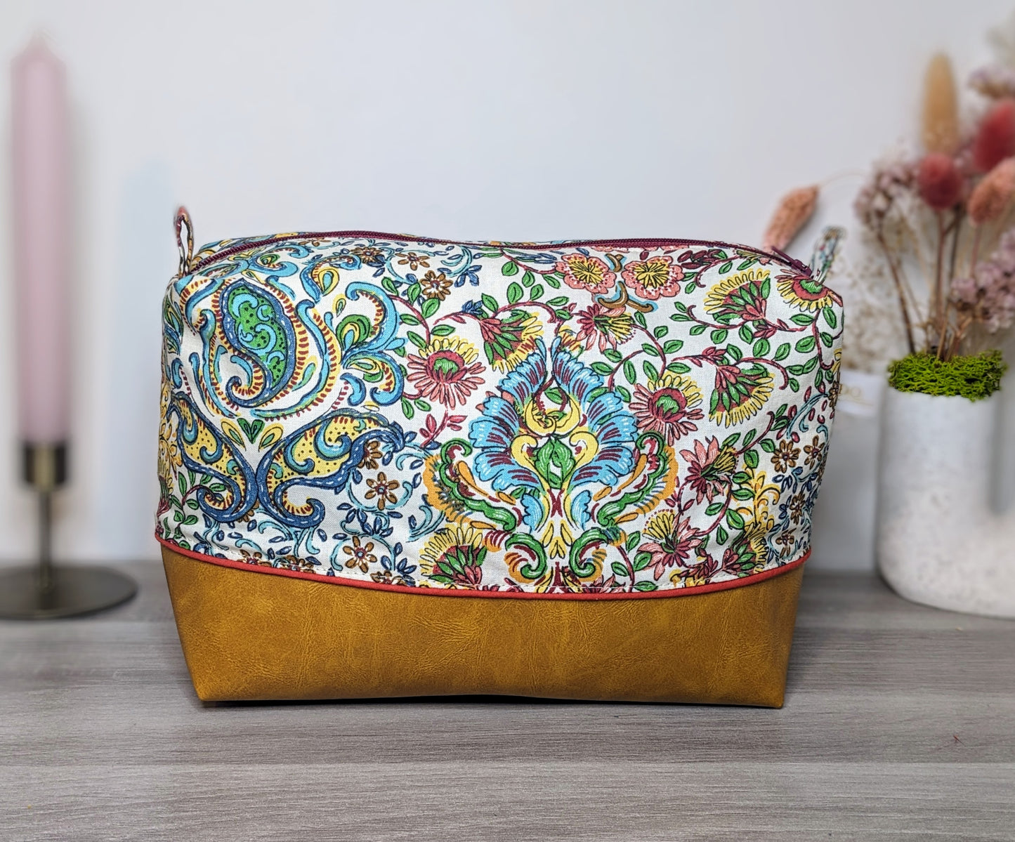 Trousse de toilette Flower / Moutarde