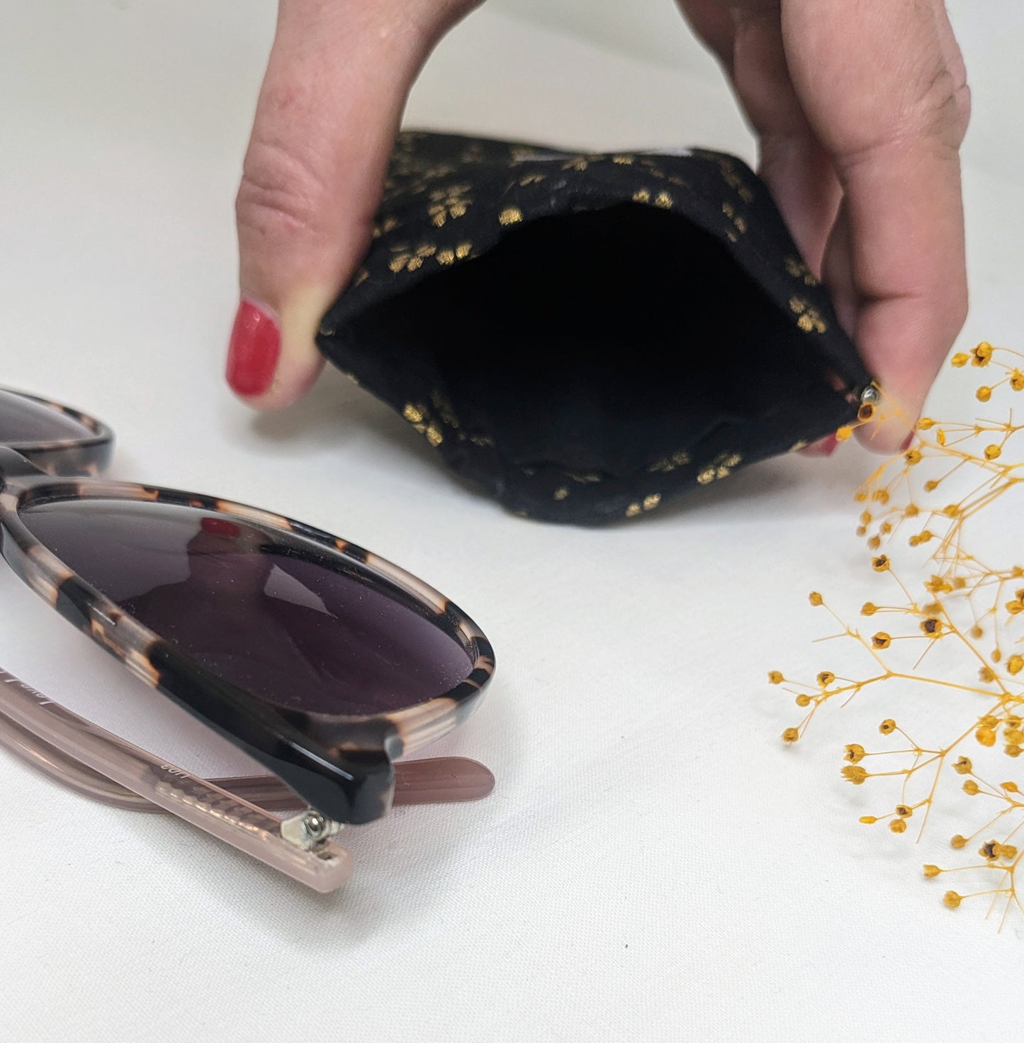 Etui à lunettes fleurs japonaises - Protection et élégance
