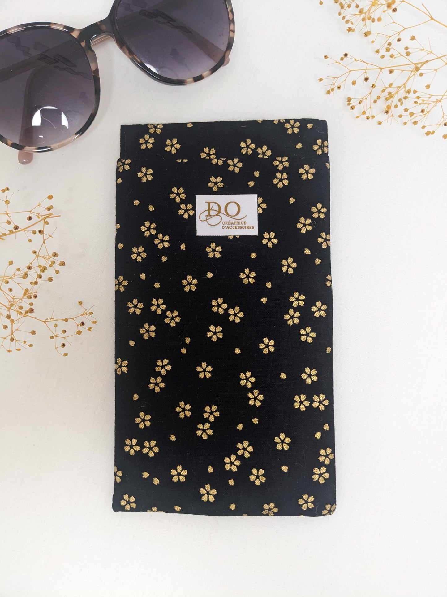 Etui à lunettes fleurs japonaises - Protection et élégance